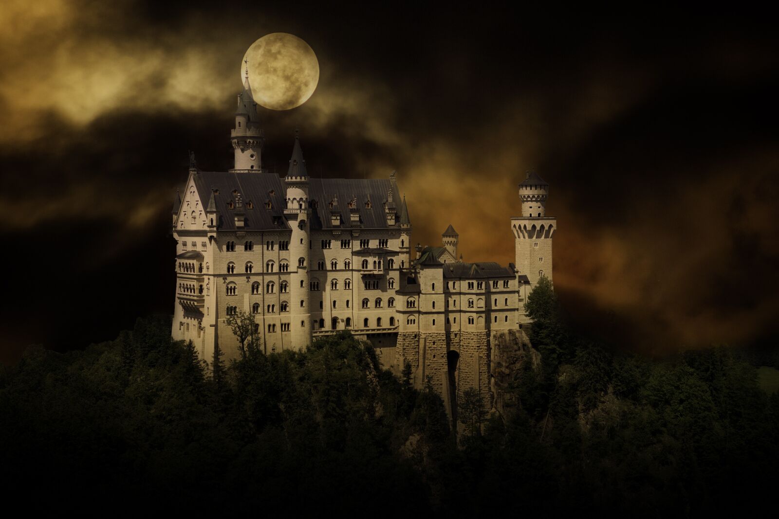Canon EOS 5D Mark II sample photo. Neuschwanstein, castle, german photography