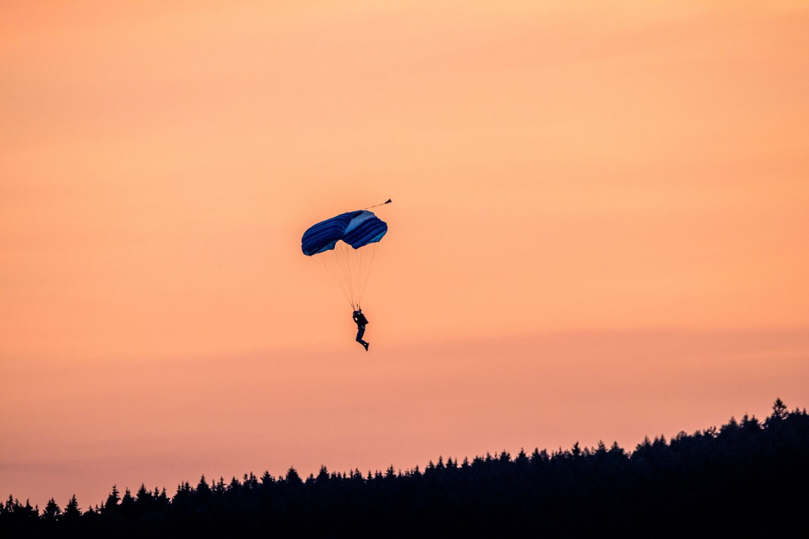 Canon EOS M100 sample photo. Parachutist, parachute, skydiving photography