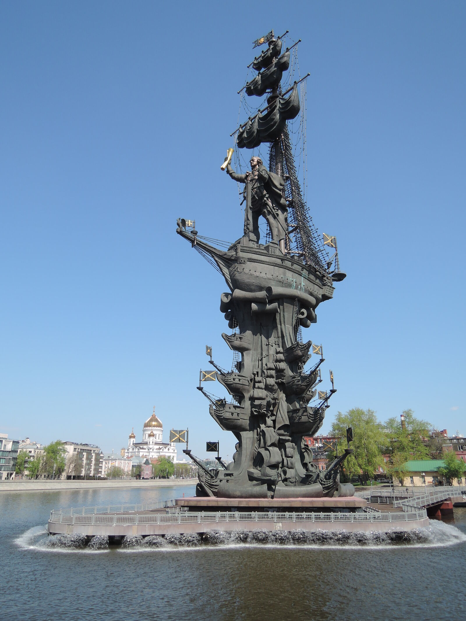 Nikon Coolpix P330 sample photo. Monument, moscow, moscow, river photography