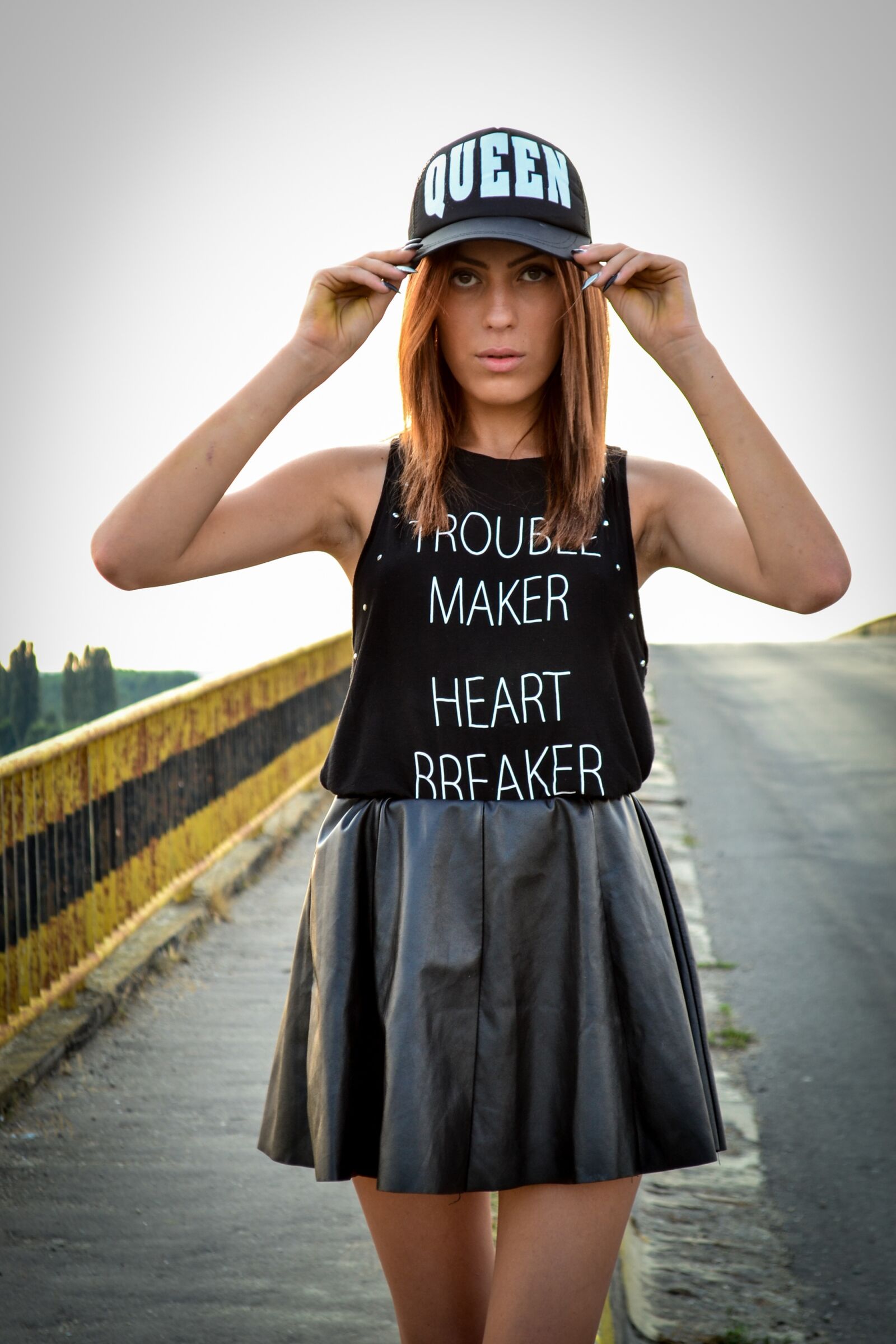 Nikon D3100 sample photo. Girl, skirt, hat photography