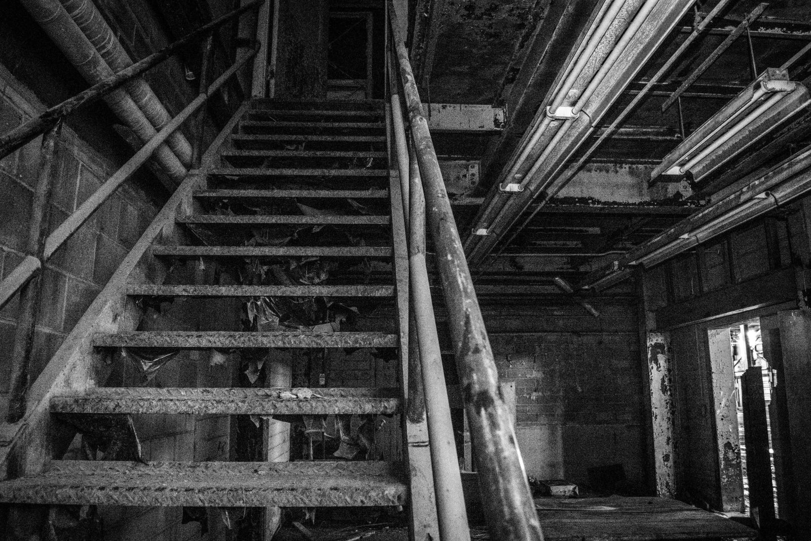 Nikon D3400 sample photo. Stairs, rusty, metal photography