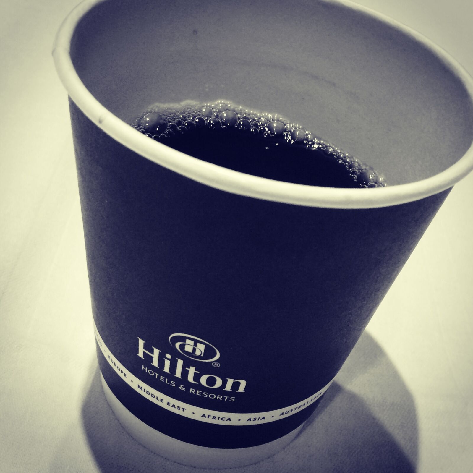 iPhone 5s back camera 4.15mm f/2.2 sample photo. Coffee, cup, hilton, work photography