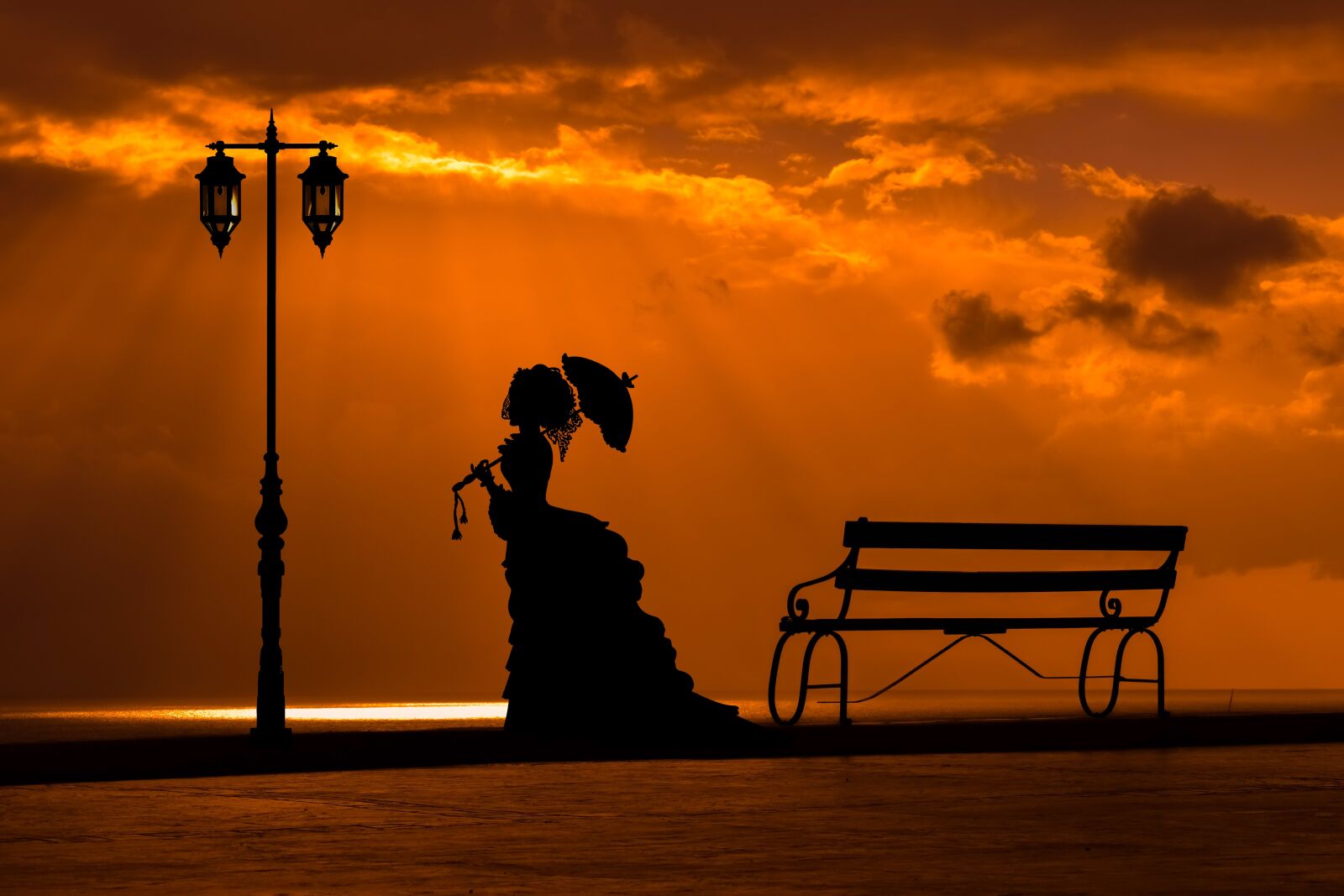 Nikon D3300 sample photo. Sunset, woman, bench photography