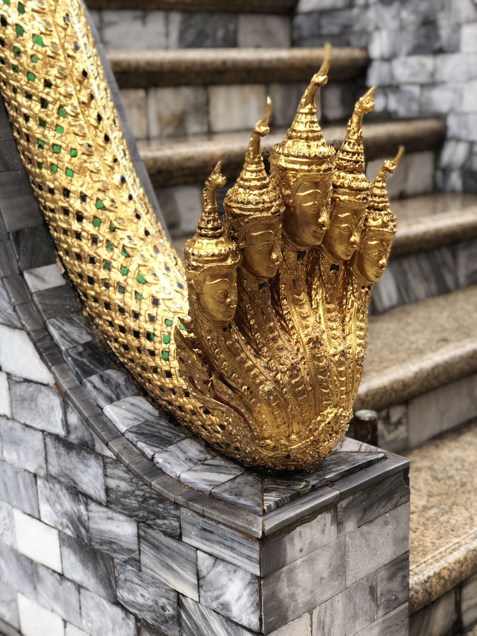 iPhone X back dual camera 6mm f/2.4 sample photo. Thailand, gold, buddha photography