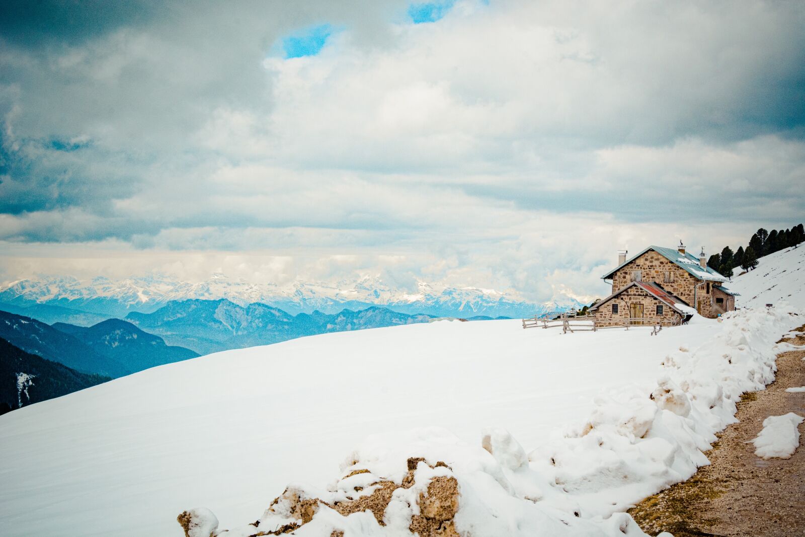 Nikon D7100 sample photo. Alm, winter, snow photography