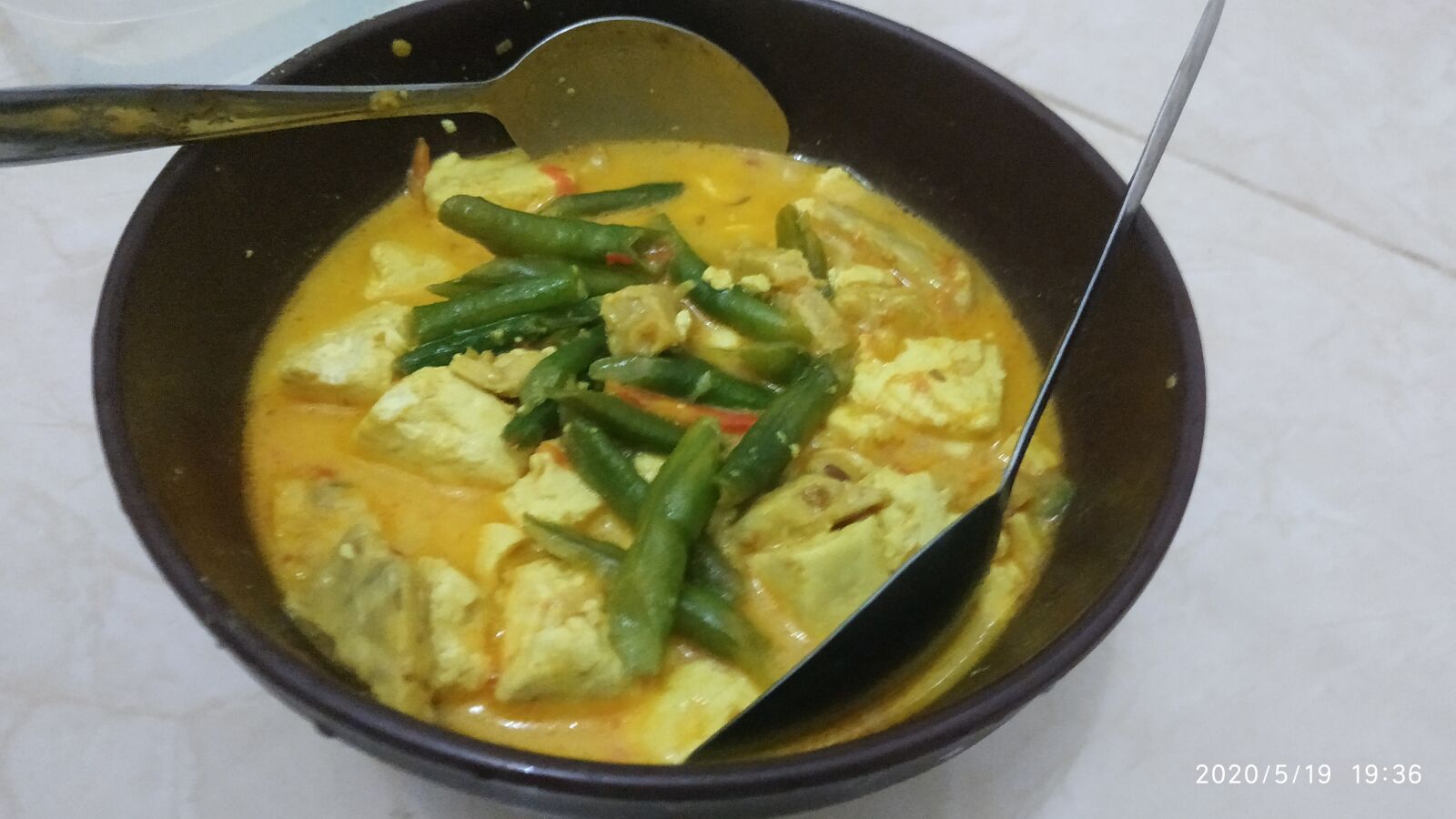 Xiaomi Redmi Note 5 sample photo. Sayu, kacang panjang, tahu photography