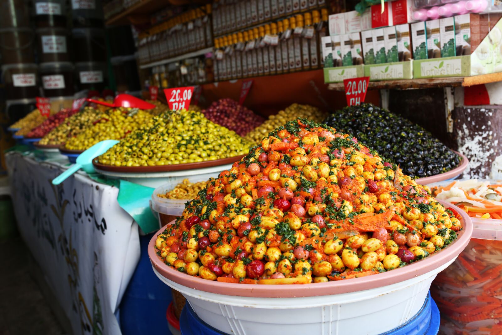 Canon EOS 5D Mark III sample photo. Morocco, olives, market photography