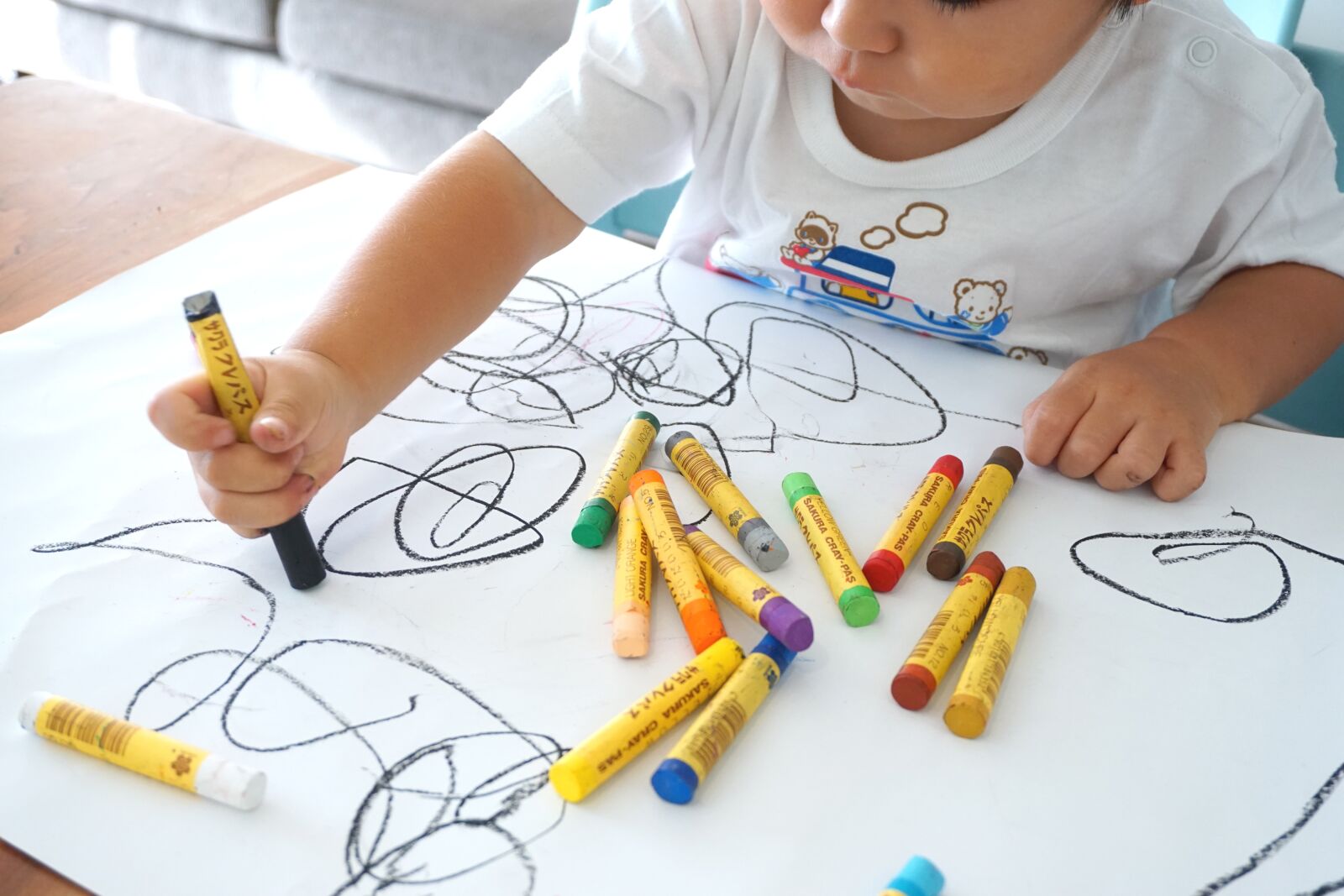 Sony a5100 sample photo. Oekaki, drawing, children photography