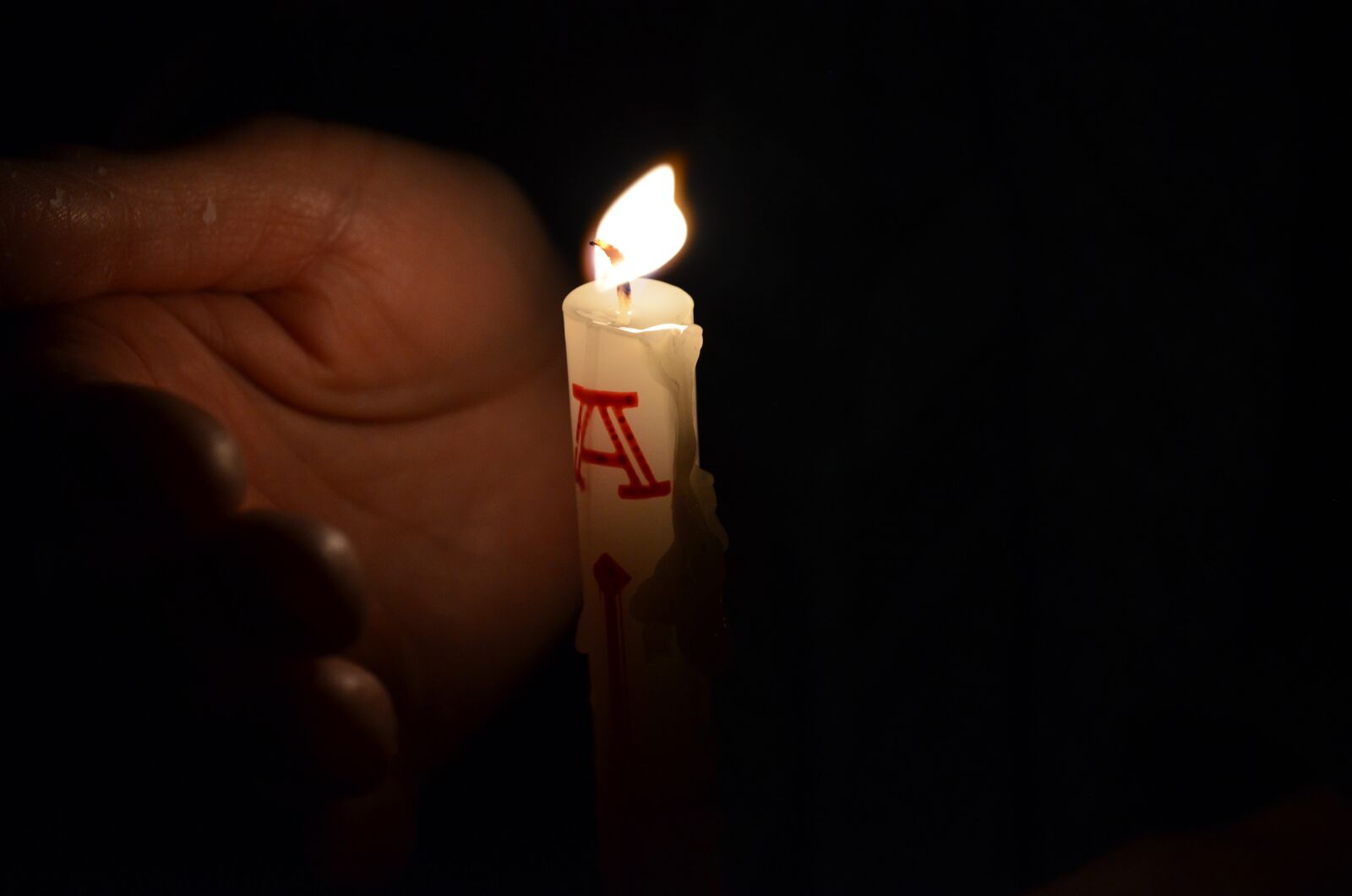 Nikon D5100 sample photo. Easter candle, easter, candlelight photography