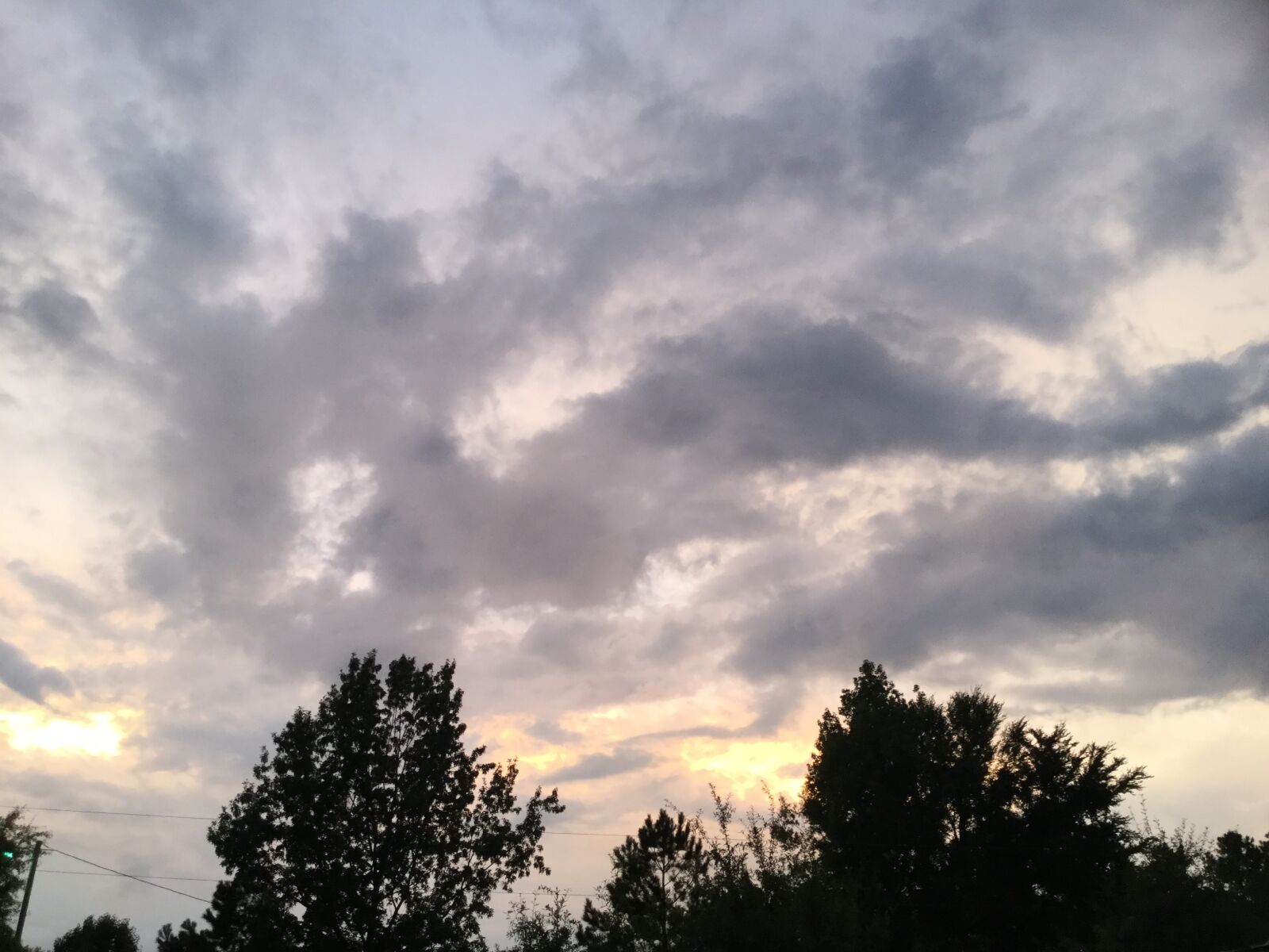 Apple iPad mini 4 sample photo. Clouds, sky, trees photography