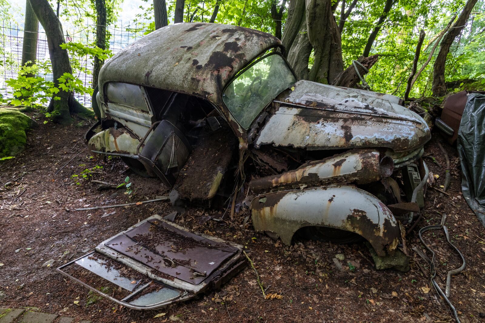 Canon EOS 80D sample photo. Auto, car cemetery, historically photography
