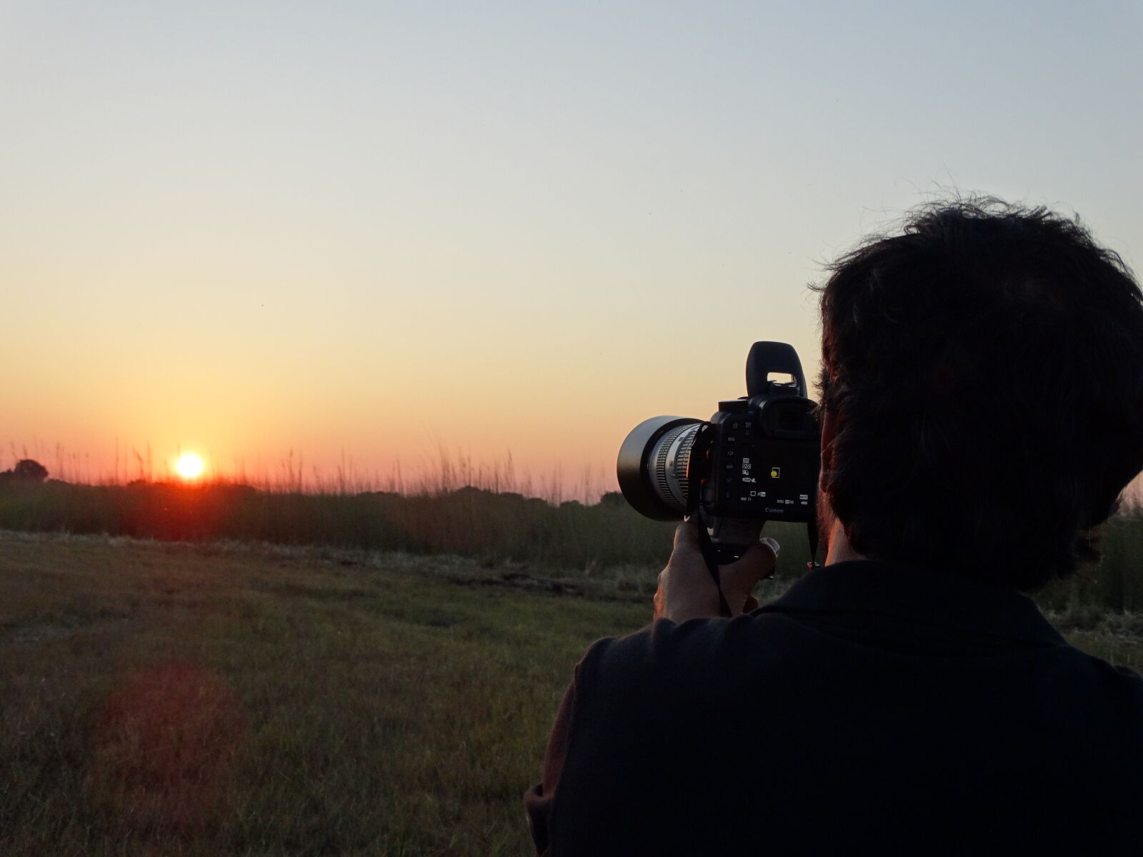 Sony Cyber-shot DSC-HX300 sample photo. Botswana, okawango, delta, sunset photography