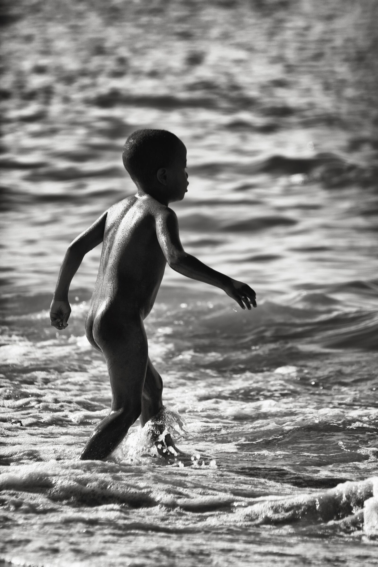 Canon EOS 450D (EOS Rebel XSi / EOS Kiss X2) sample photo. Black child, naked child photography