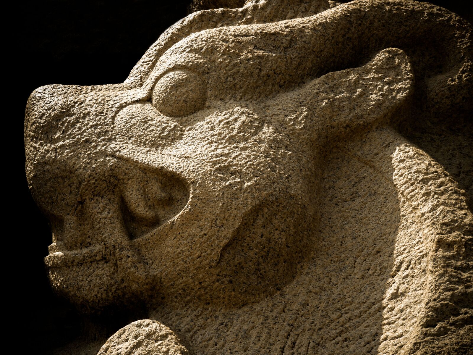Nikon Coolpix B700 sample photo. Tiger cave, sculpture, stone photography