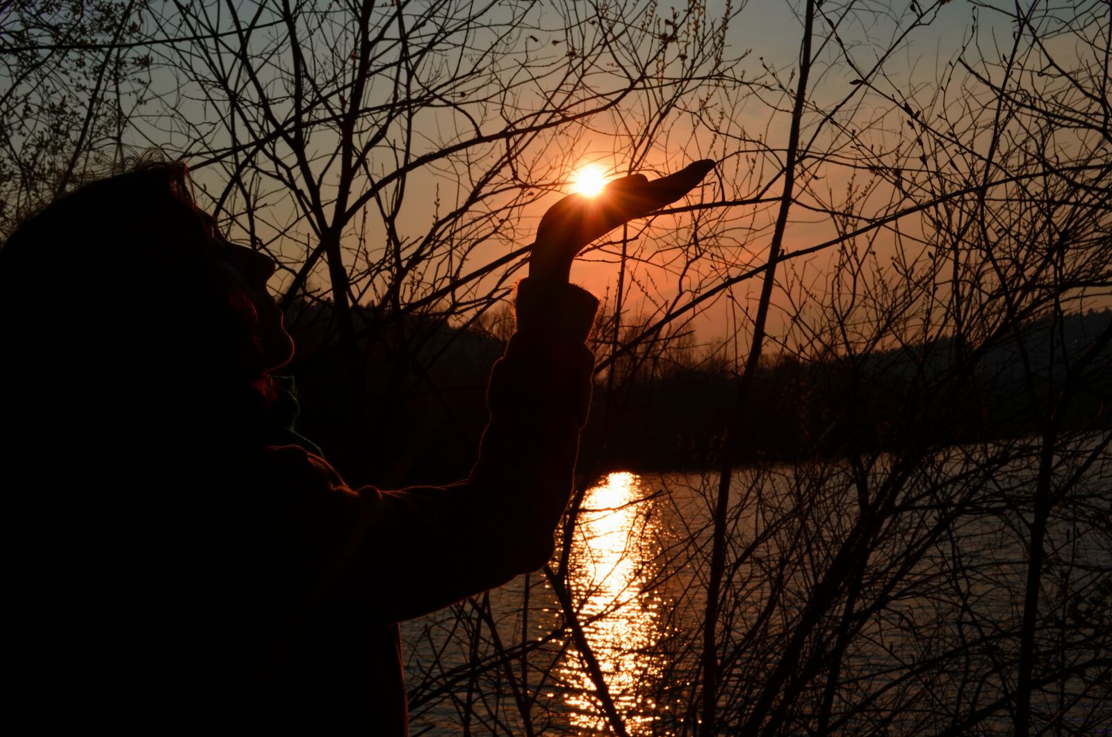 Nikon D5100 sample photo. Sunset, nature, contour photography