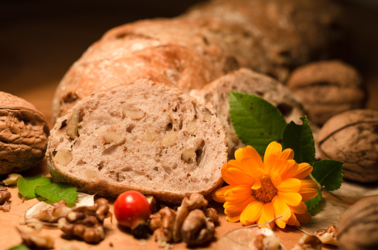 Nikon D5100 sample photo. Bread, nut bread, nutrition photography