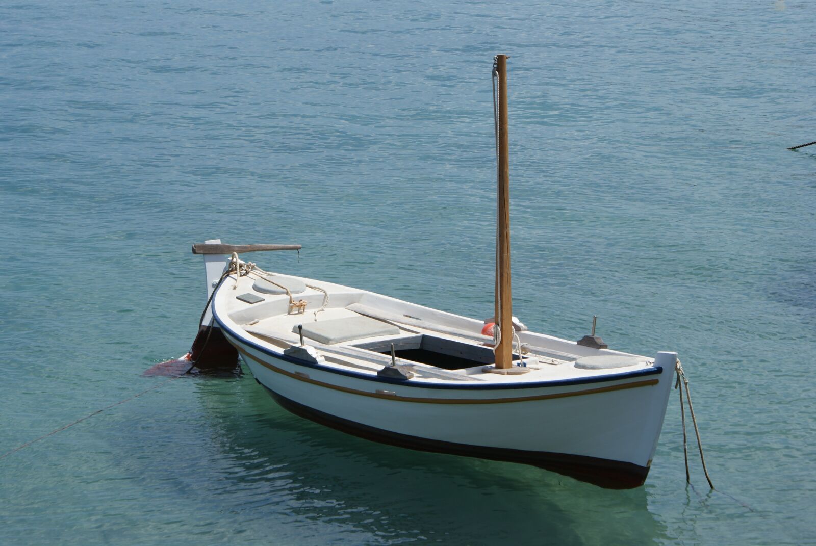 Sony Alpha DSLR-A200 sample photo. Boat, sea, fisherman photography