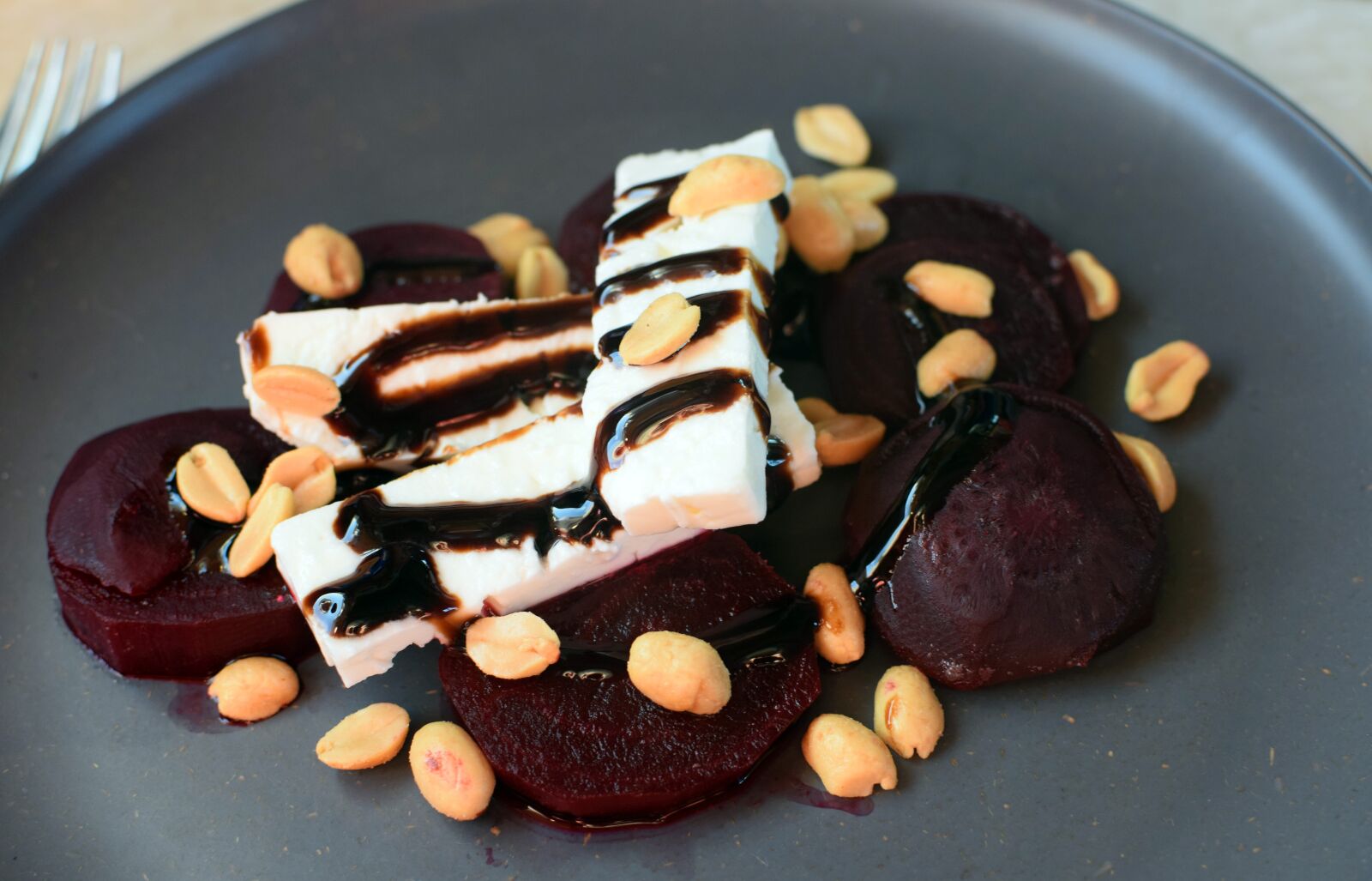 Nikon D5300 sample photo. Roasted beet salad, food photography