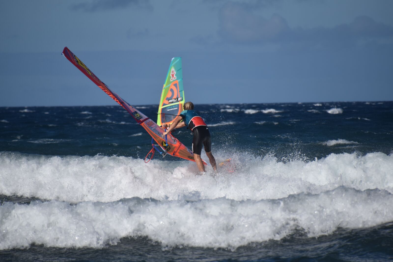 Nikon D5500 sample photo. Windsurfing, gran canaria, windsurfing photography