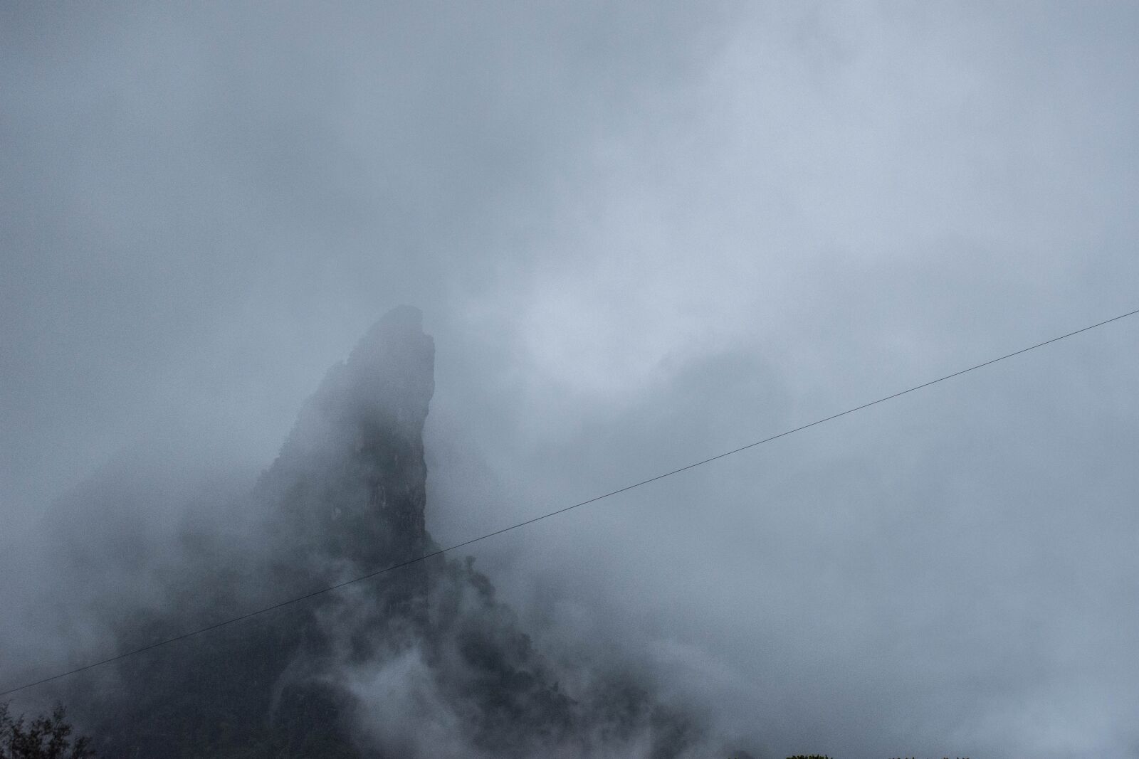 Nikon D7200 sample photo. Fog, mountains, waterfall photography