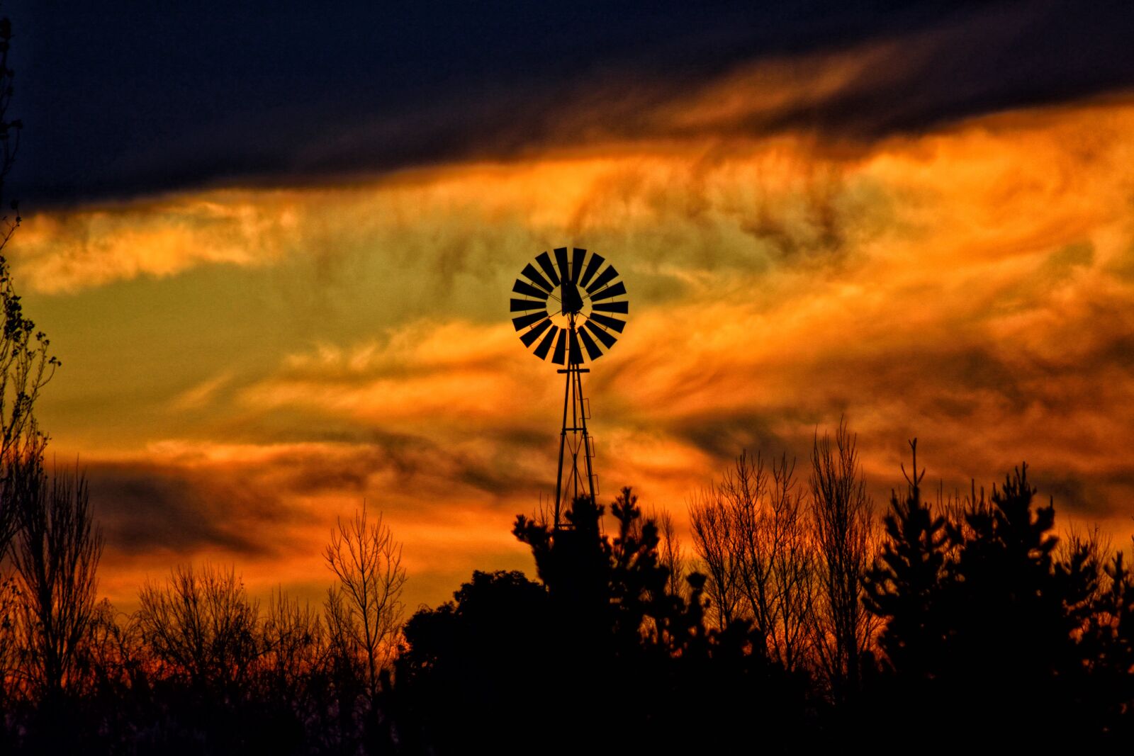 Nikon D5200 sample photo. Sunset, mill, field photography