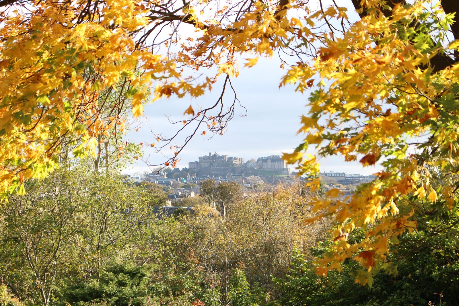 Canon EOS 700D (EOS Rebel T5i / EOS Kiss X7i) sample photo. View on castle, edinburgh photography