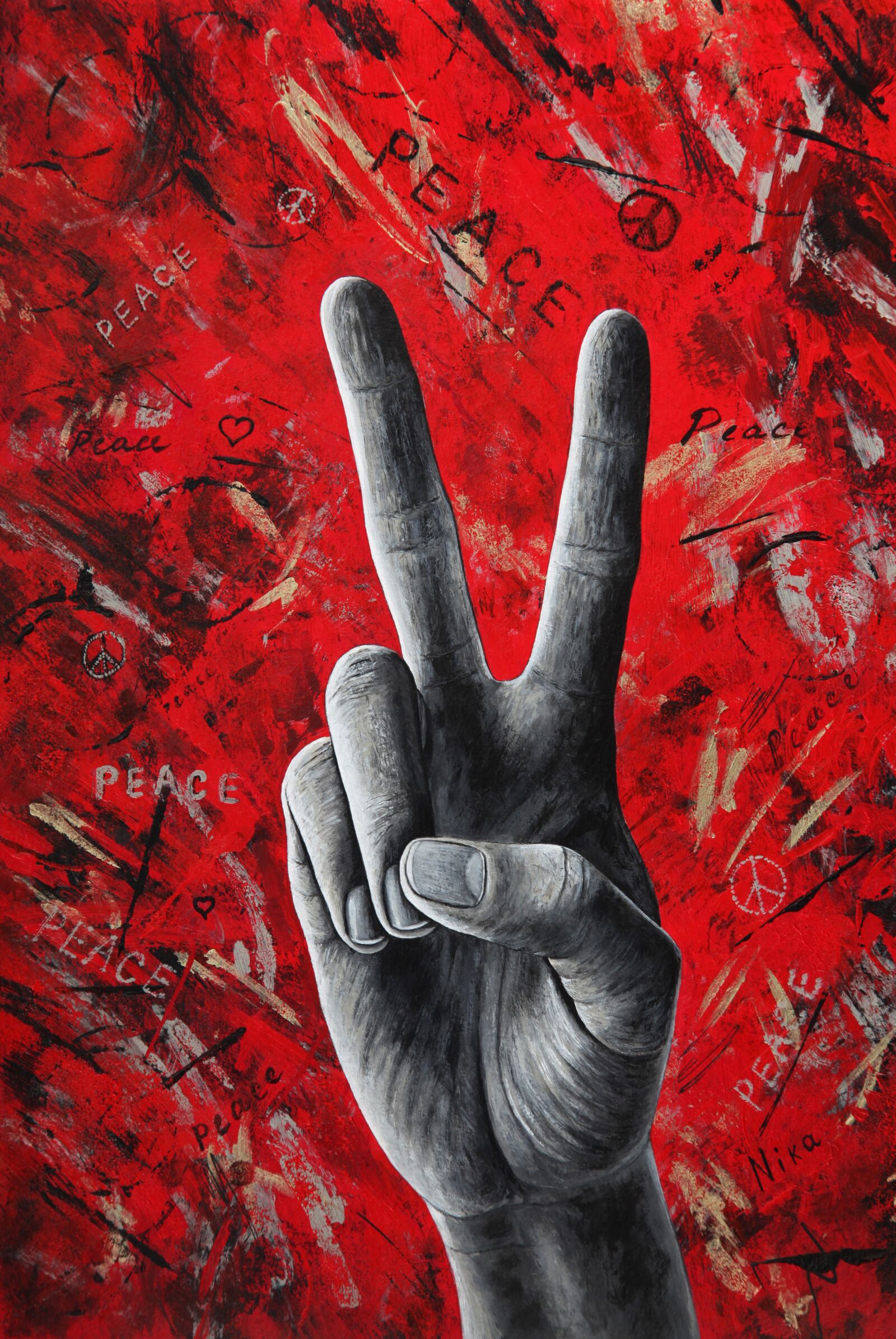 Canon EOS 5D Mark II sample photo. Peace, two, fingers photography