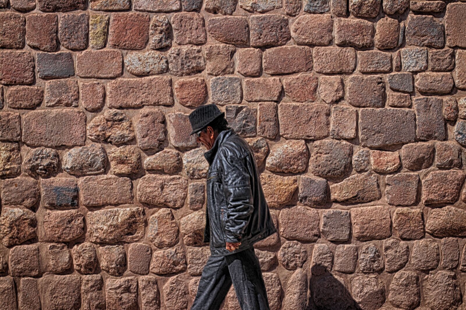 Canon EOS 80D + Canon EF 50mm F1.4 USM sample photo. Brick wall, cuzco, peru photography