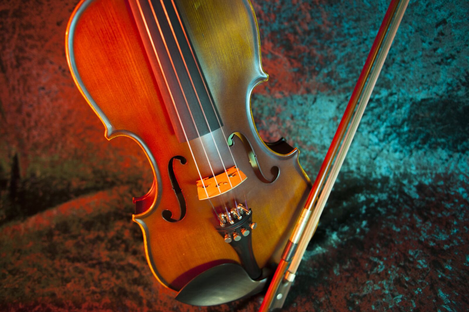Canon EOS 5D + Canon EF 24mm F2.8 sample photo. Violin, instrument, bow photography