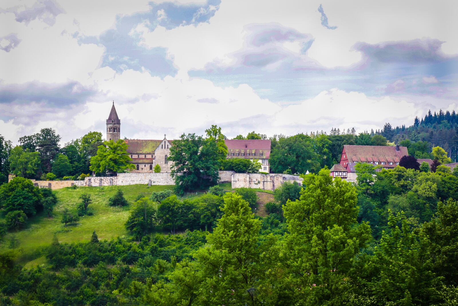 Canon EF 24-105mm F4L IS USM sample photo. Lorch, monastery, abbey photography
