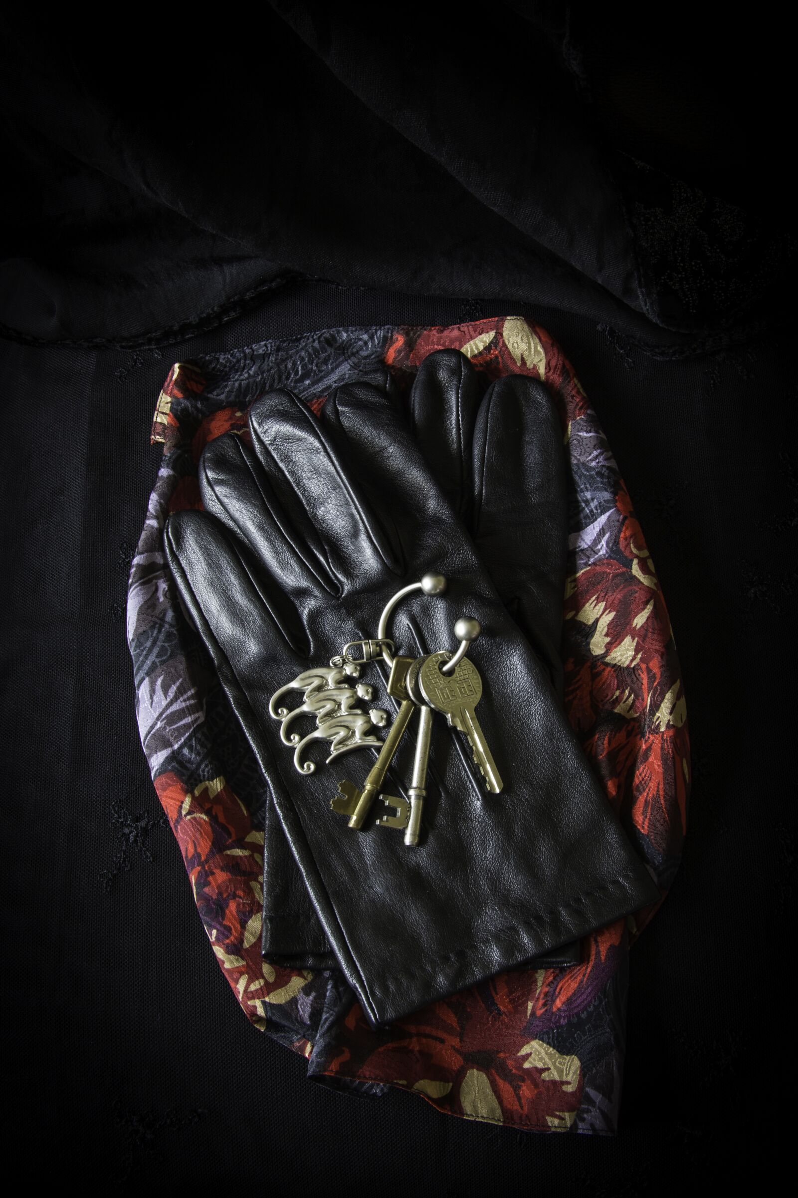 Canon EF-S 17-85mm F4-5.6 IS USM sample photo. Gloves, keys, scarf photography