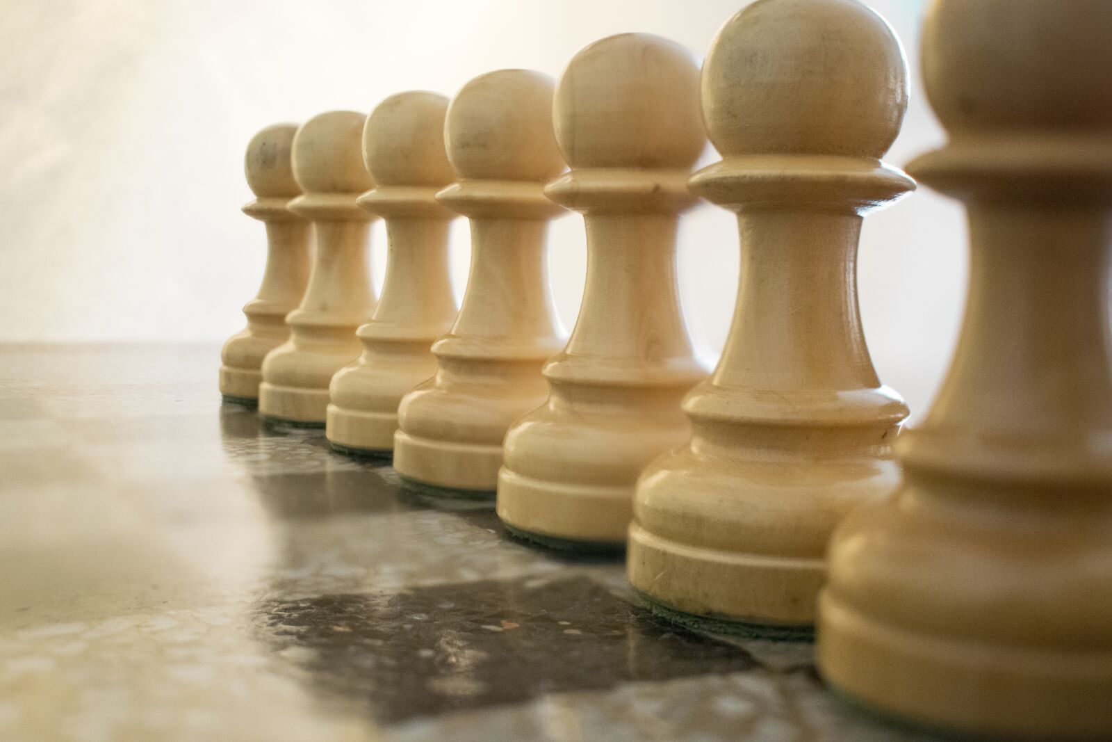 Nikon D5300 sample photo. Chess, white pawns, parts photography