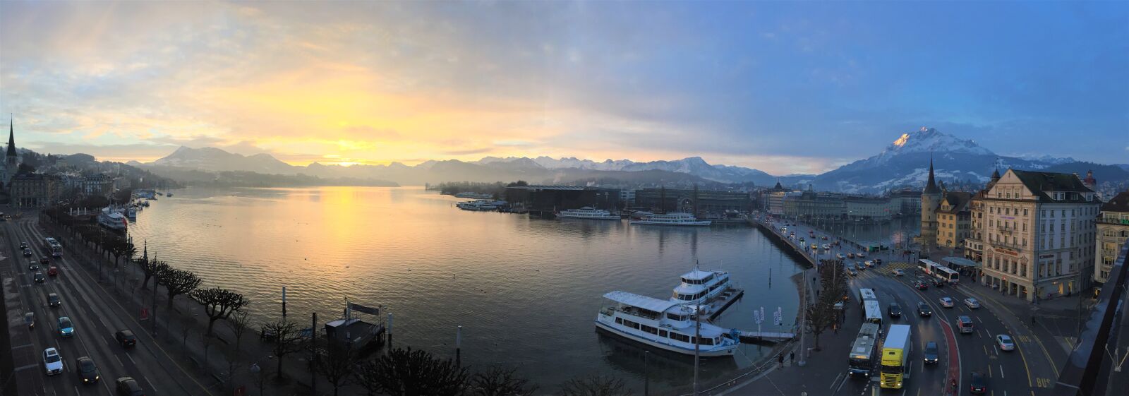 Apple iPhone 6 sample photo. Panorama of lucerne, lake photography