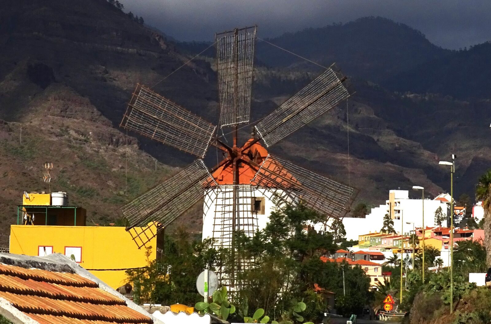 Sony Cyber-shot DSC-WX350 sample photo. Windmill, canary islands, nature photography