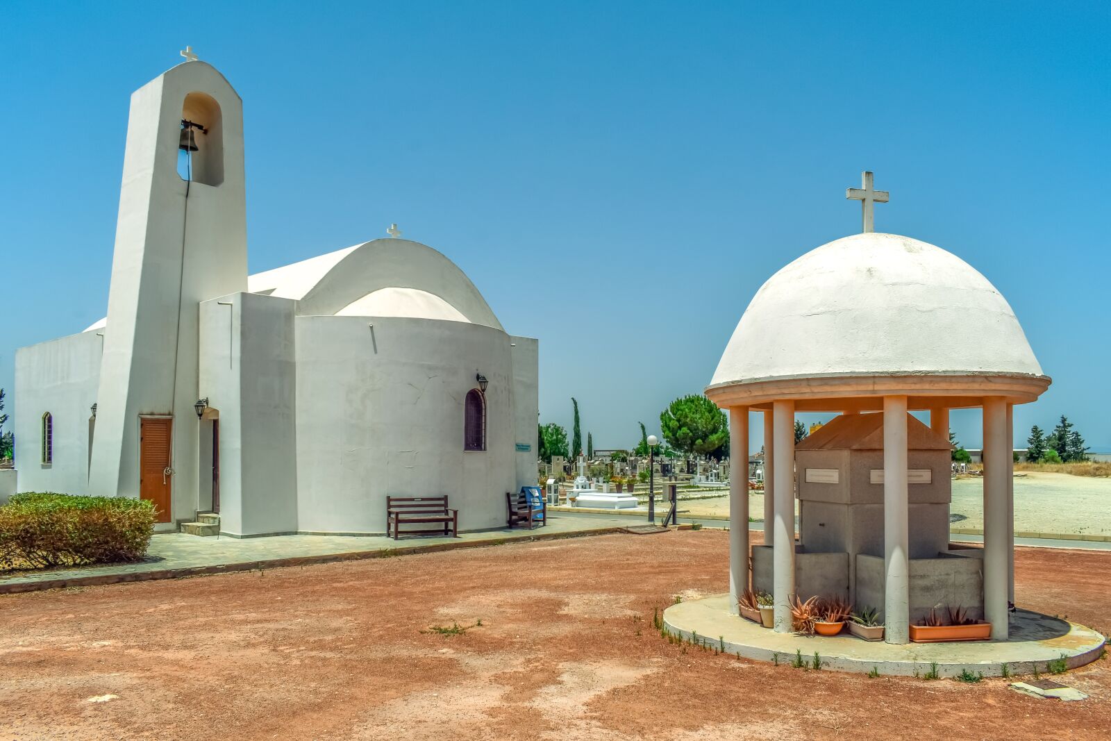 Nikon D3300 sample photo. Church, cyprus, dherynia photography