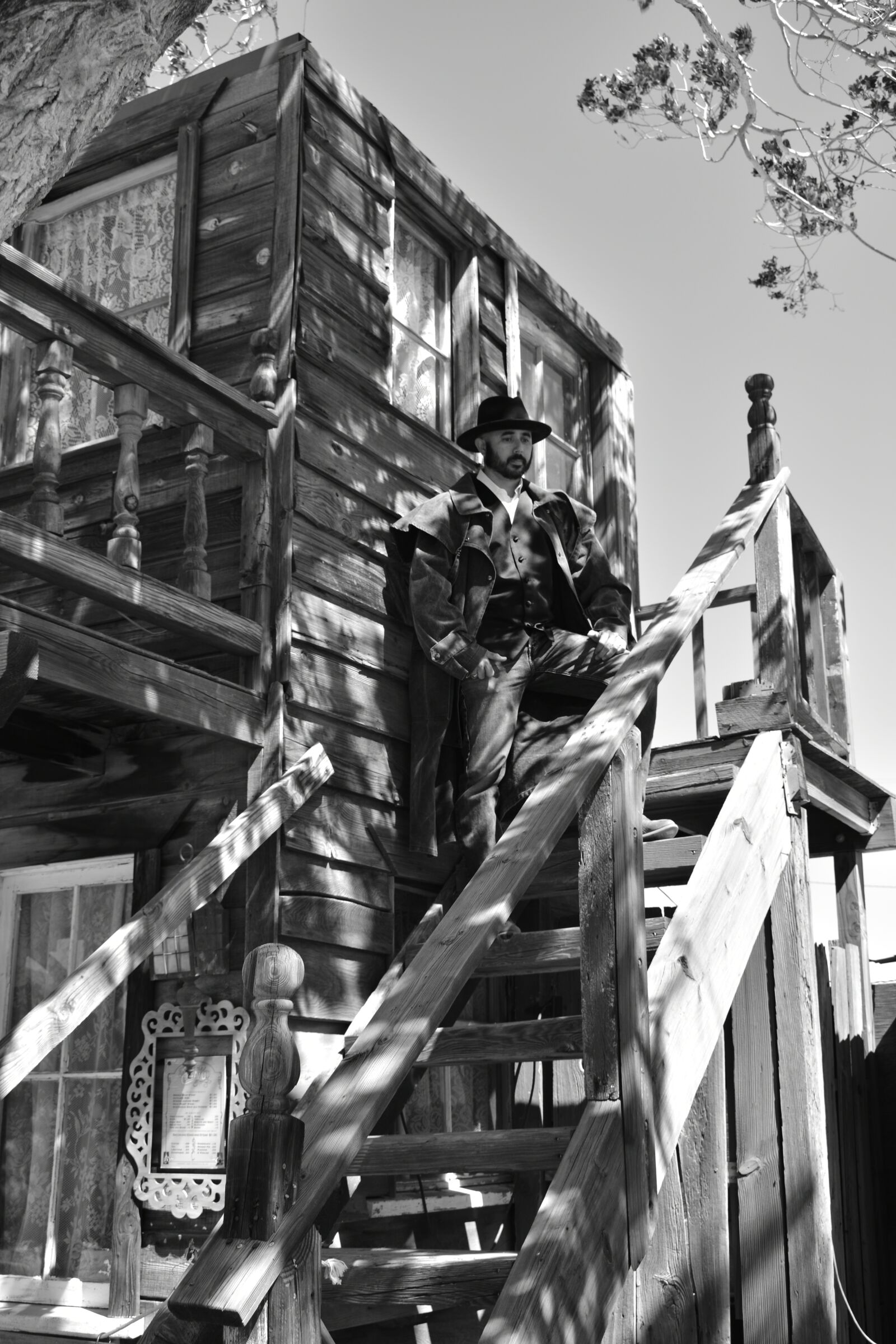 Nikon D3400 sample photo. Black and white, western photography