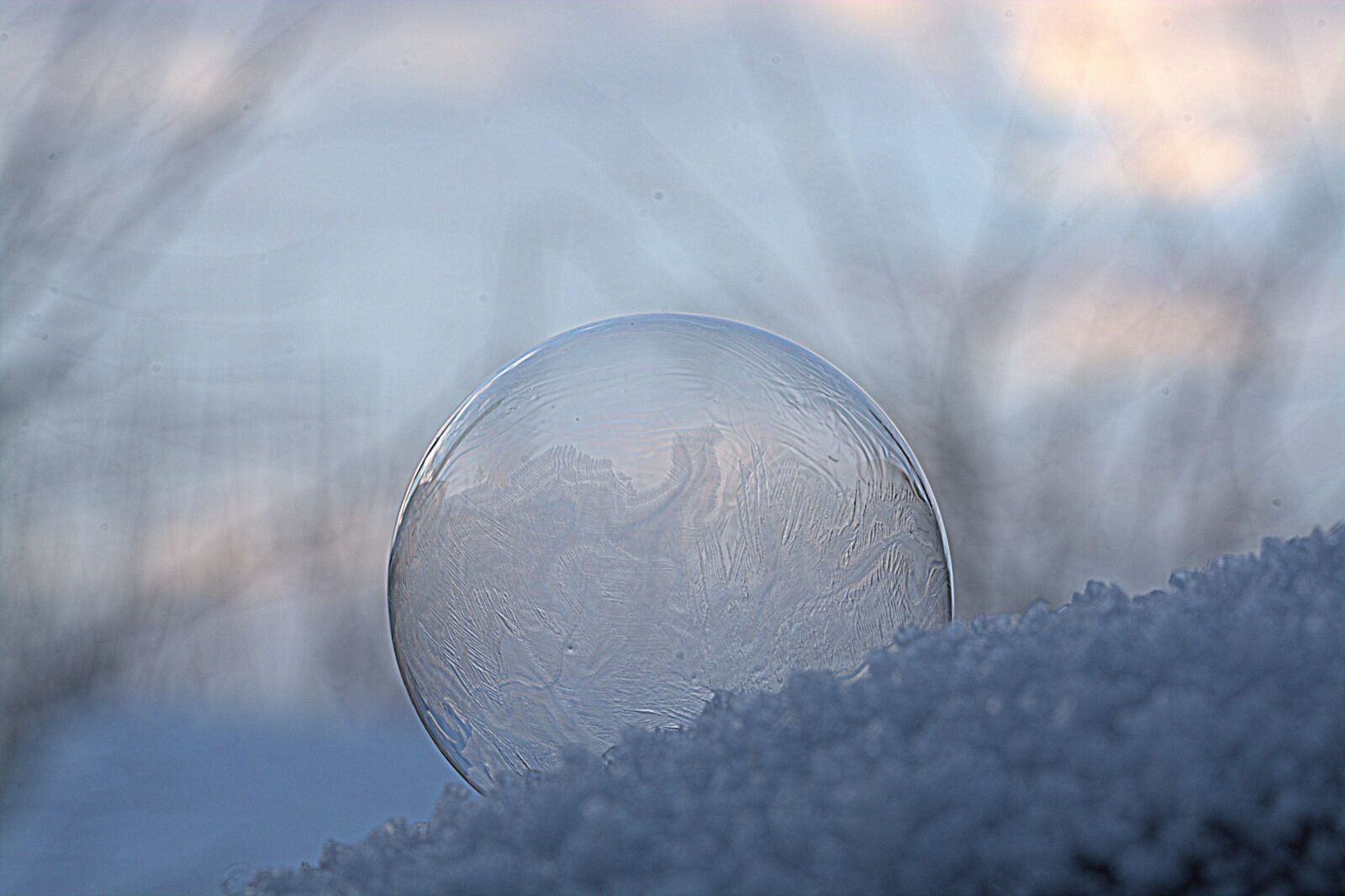 Nikon D5200 sample photo. Soap bubble, freeze, frozen photography