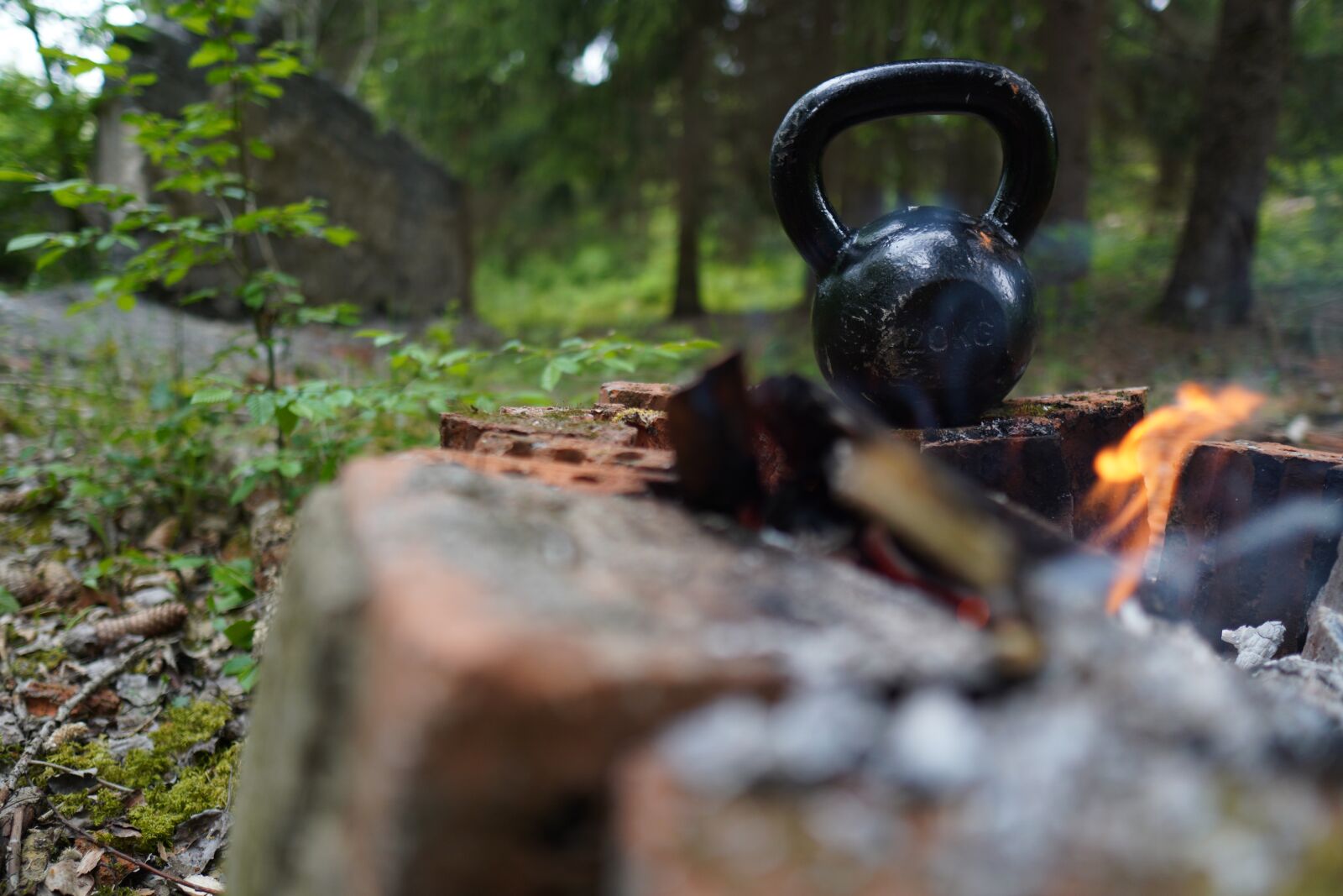 Sony a6400 + Sigma 16mm F1.4 DC DN | C sample photo. Fire, training, fireman photography