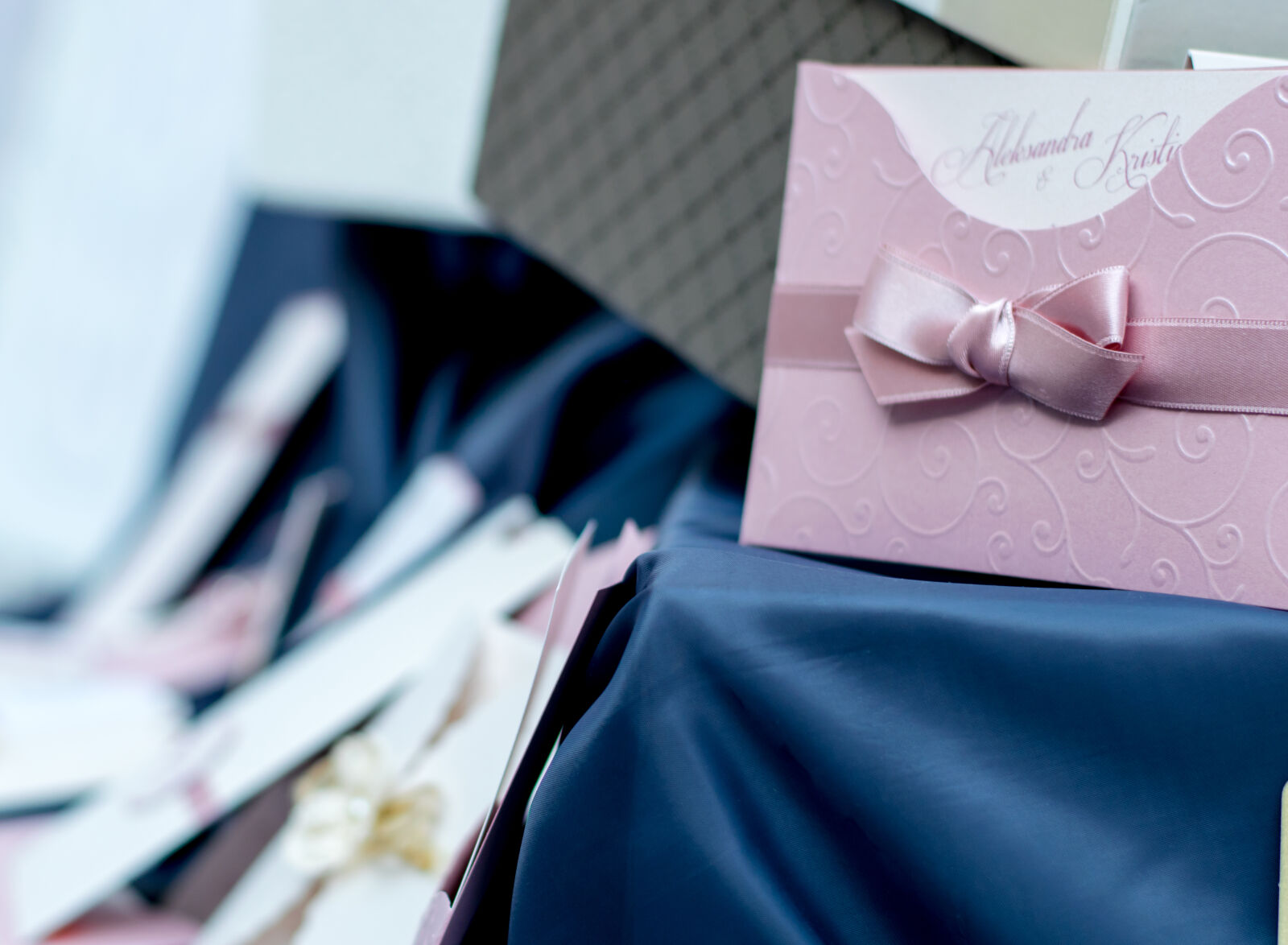 Nikon D3300 sample photo. Blue, card, invitation, pink photography