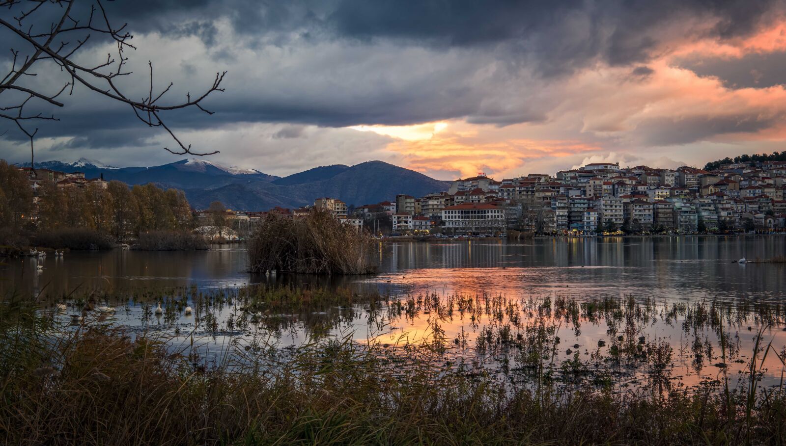 Nikon D750 sample photo. Kastoria, sunset, lake photography