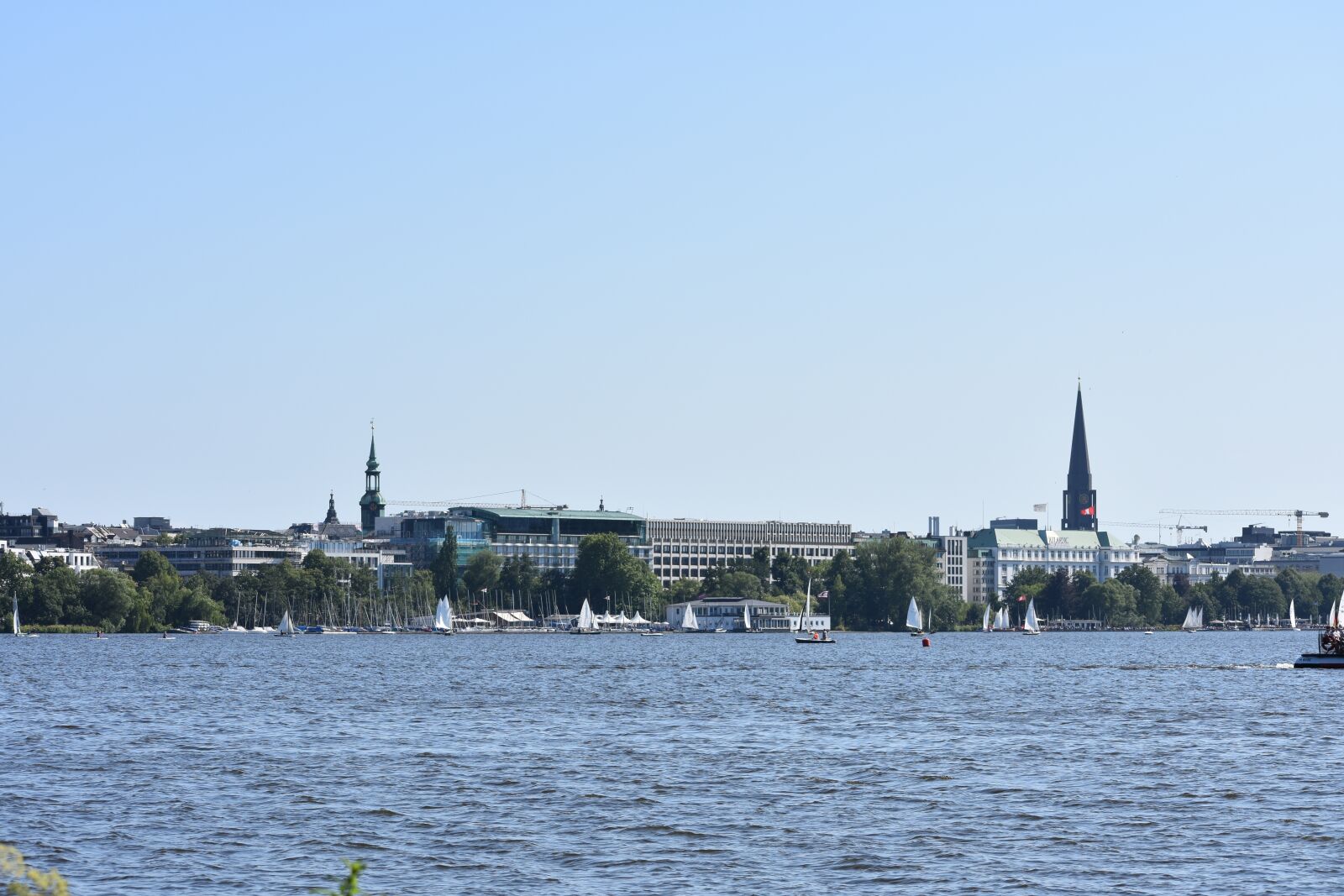 Nikon D3400 sample photo. Hamburg, alster, waters photography