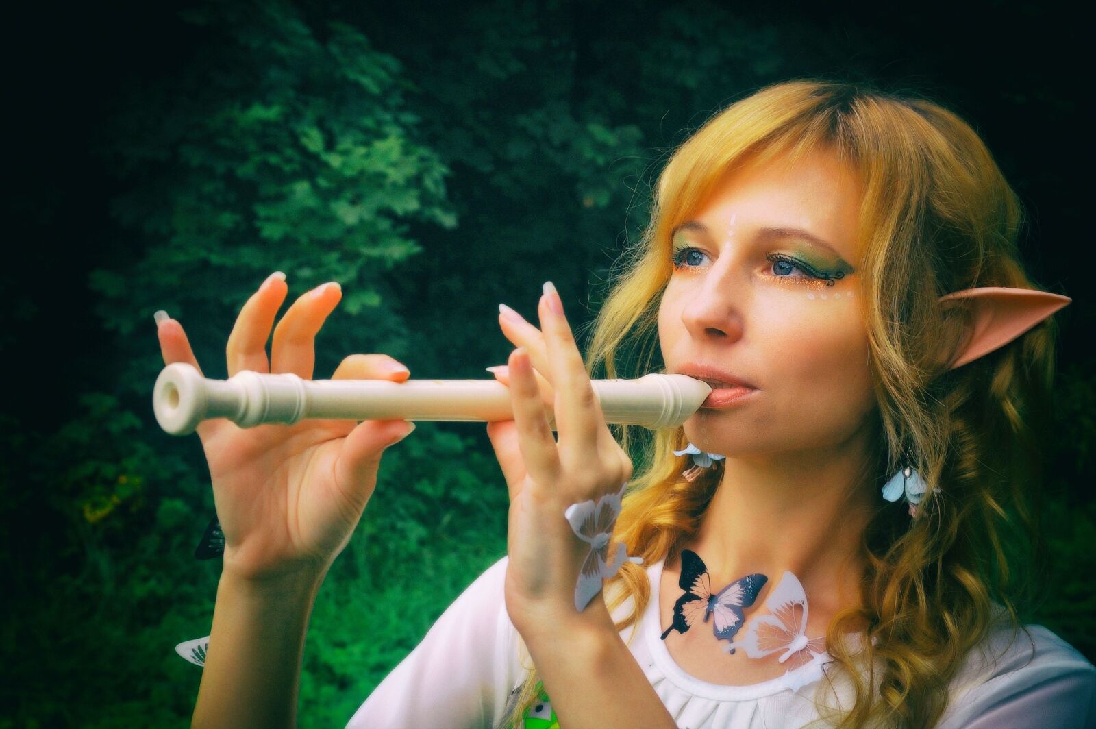 Nikon D50 sample photo. Flute, dudka, block flute photography