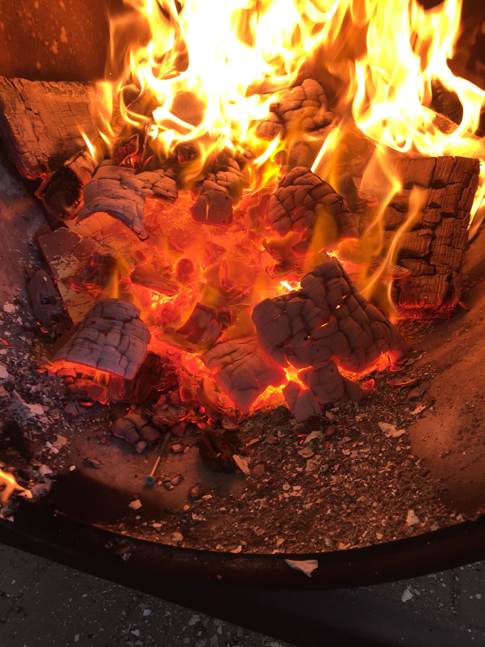 Apple iPhone 6 sample photo. Fire, embers, burn photography