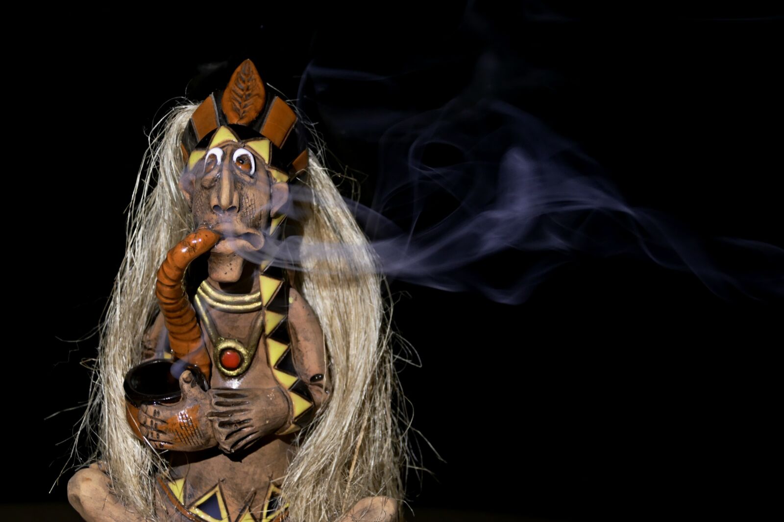 Panasonic Lumix DMC-FZ1000 sample photo. Indian, fajka, smoke photography