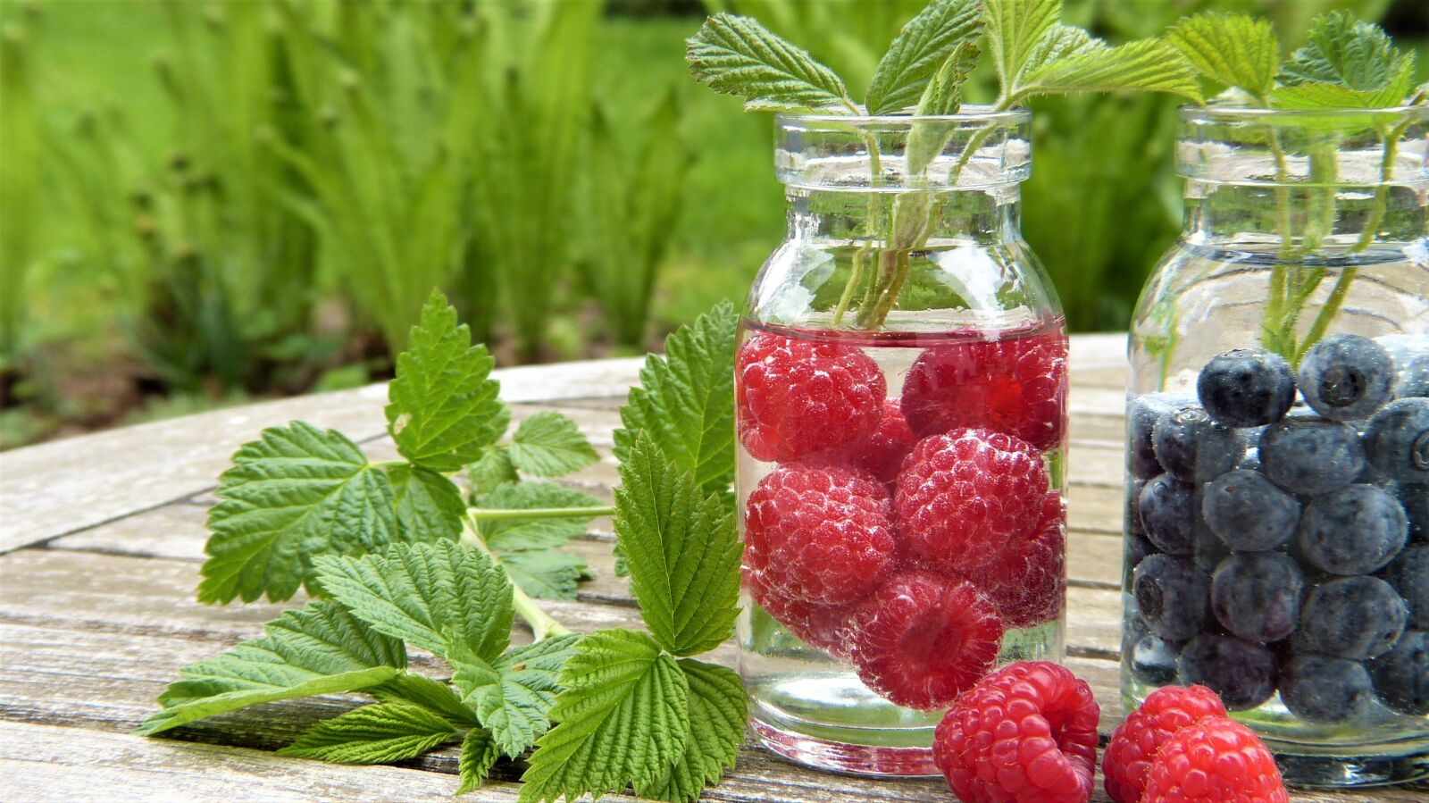 Panasonic Lumix DMC-FZ150 sample photo. Water, fruits, raspberries photography