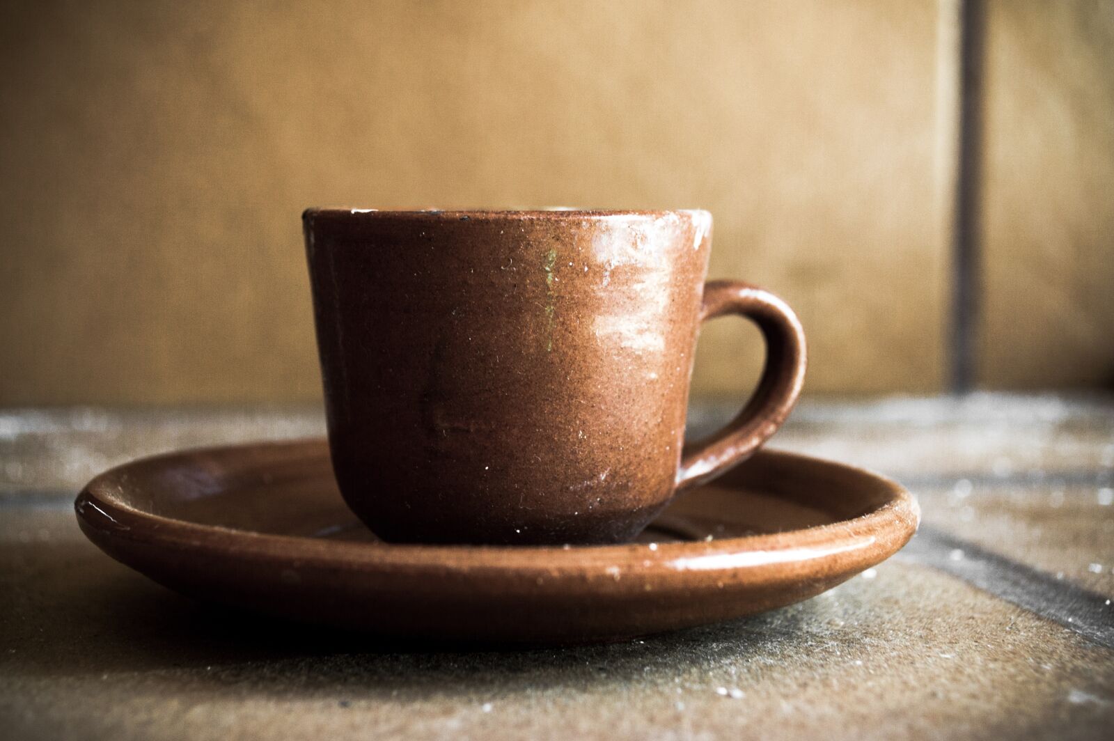 Nikon D3200 sample photo. Cup, mud, pottery photography