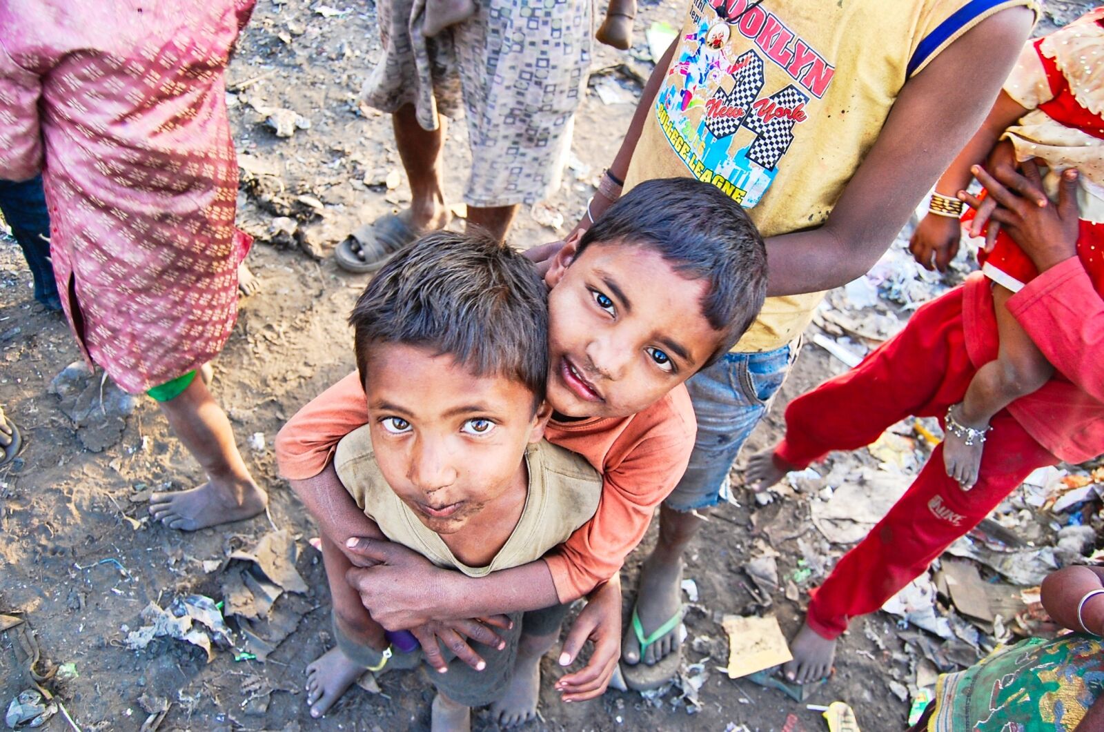 Nikon D40 sample photo. India, slums, poor photography