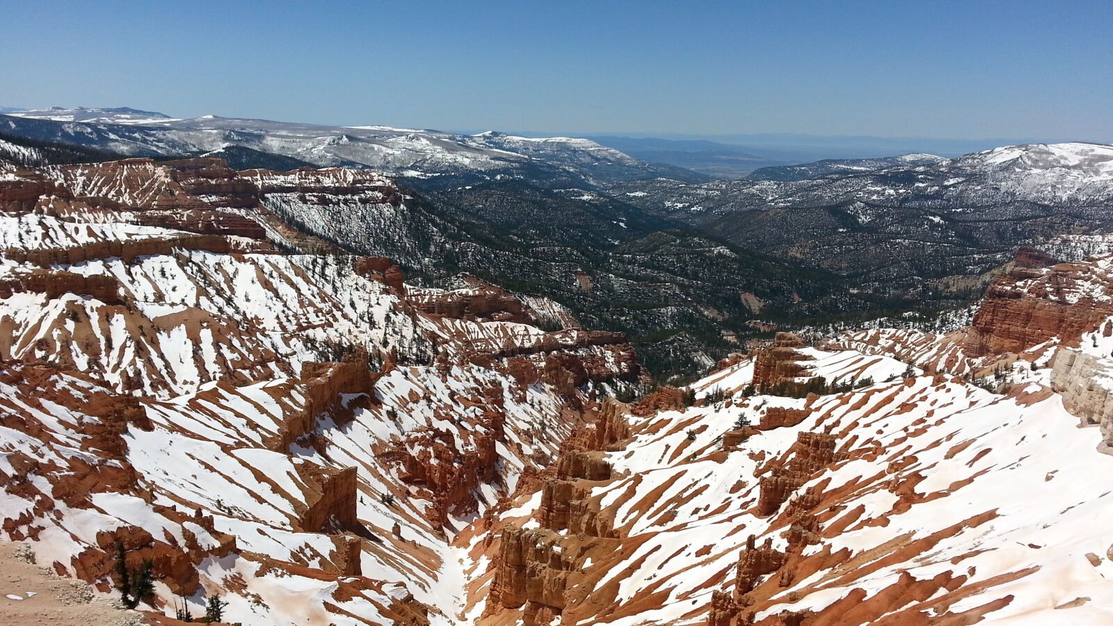 Samsung Galaxy Note2 sample photo. Bryce canyon, nature, snow photography