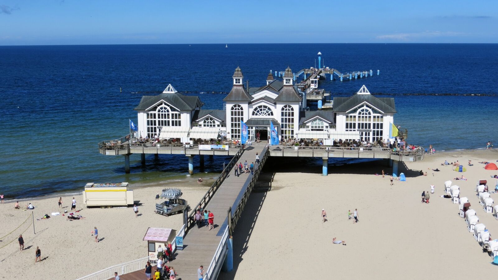 Canon PowerShot SX240 HS sample photo. Sellin, sea bridge, tourism photography