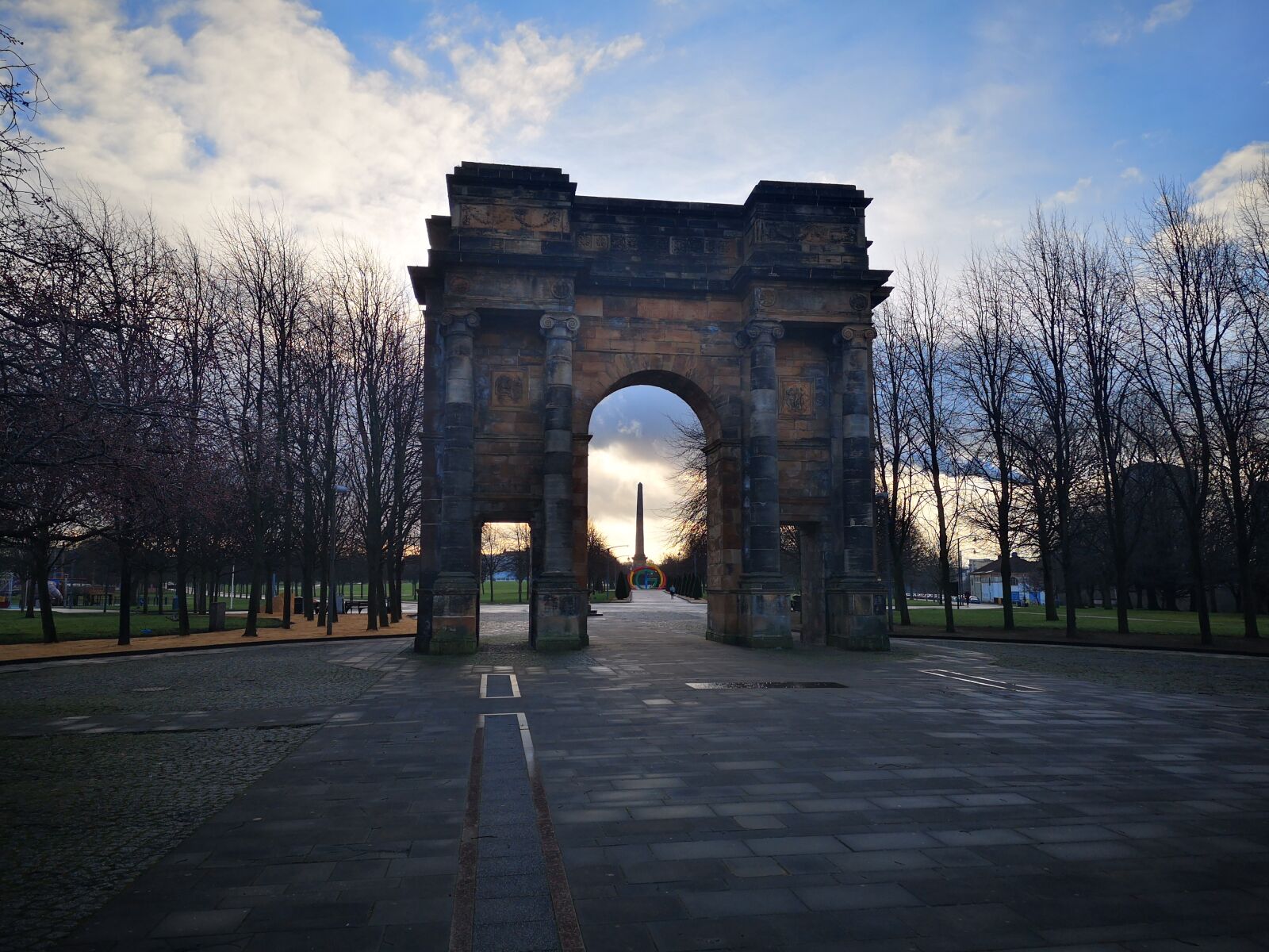HUAWEI P20 sample photo. Glasgow, glasgow green, sunrise photography
